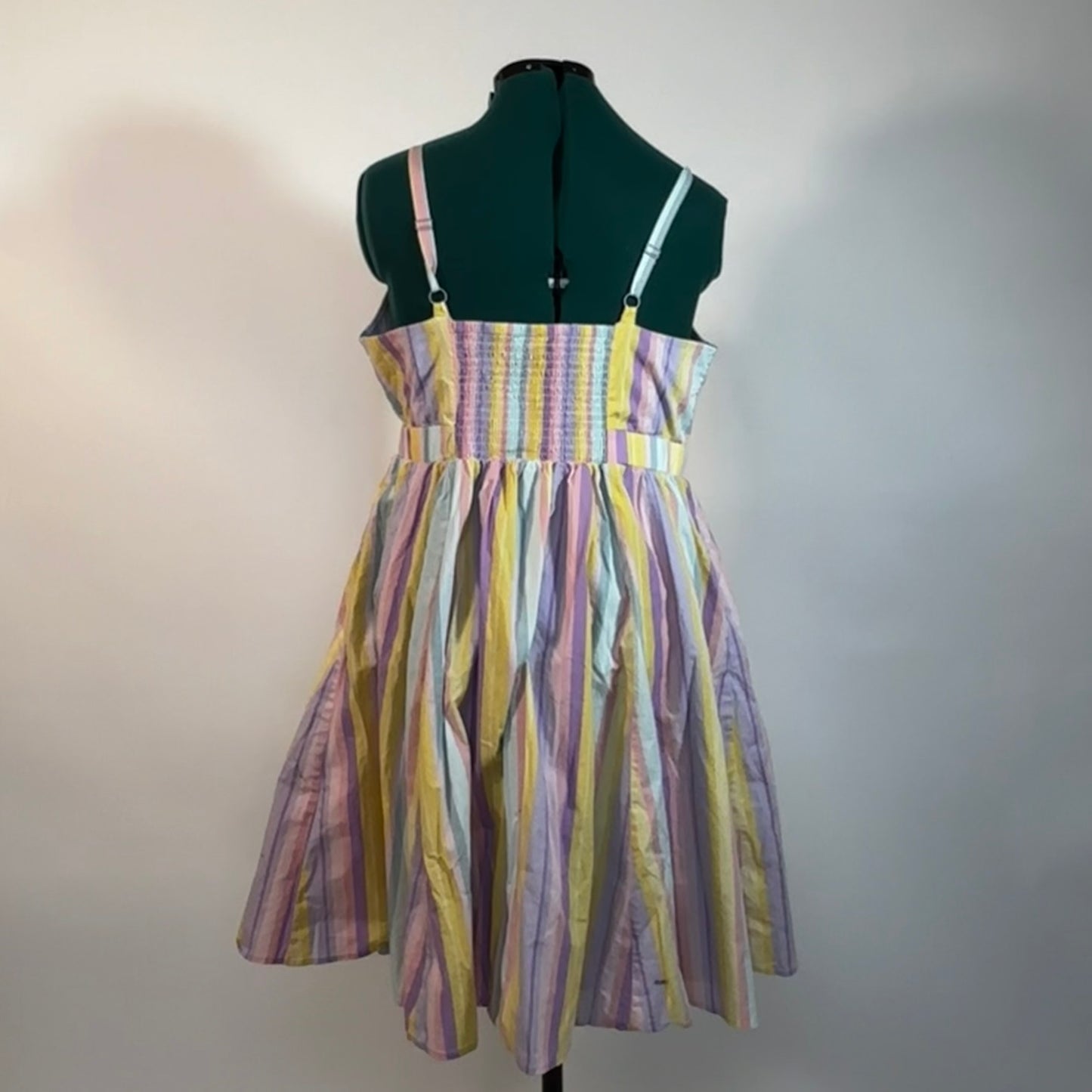 Torrid Pastel Stripe Sleeveless Sun Dress