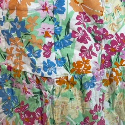 Multicolor Floral Print Sleeveless Romper