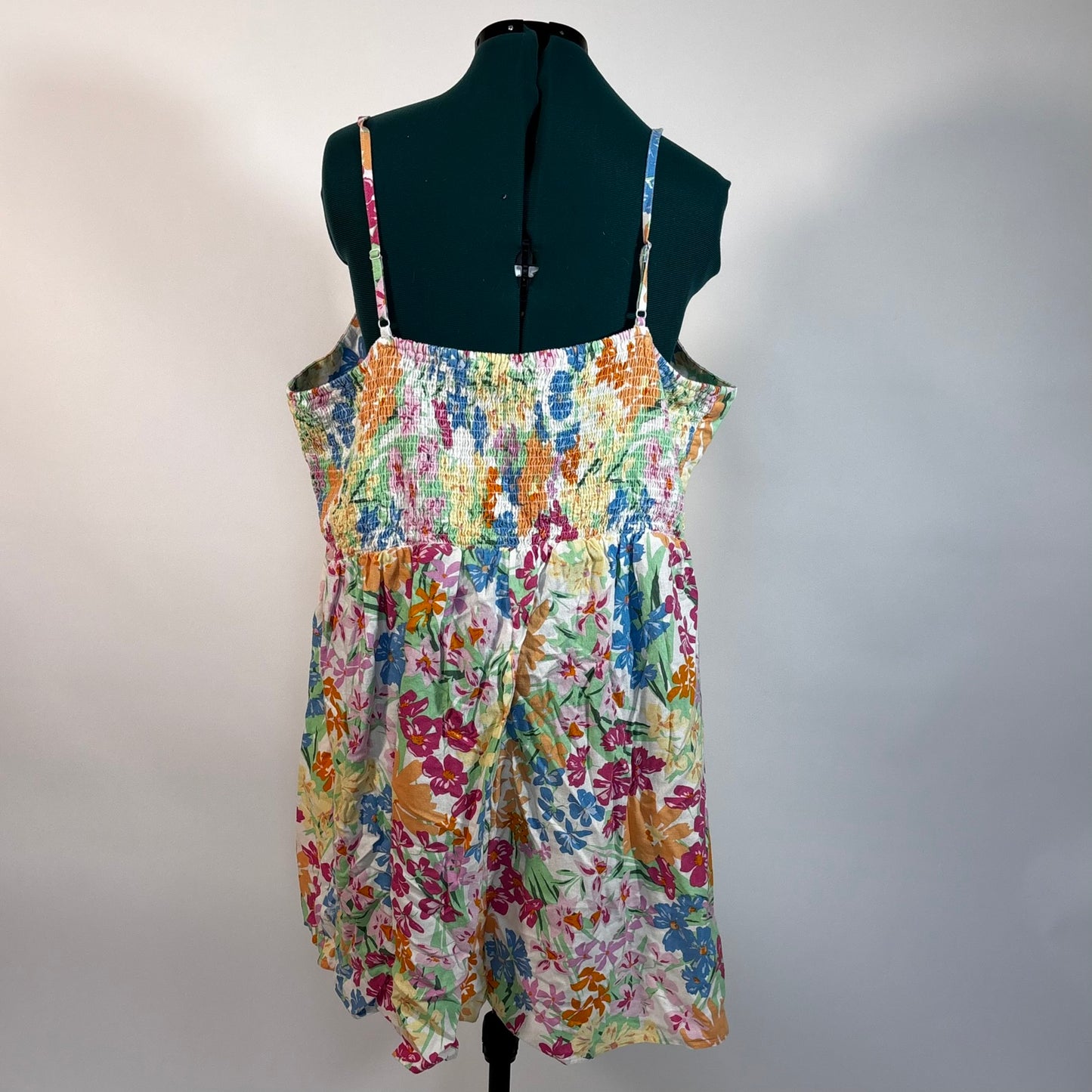 Multicolor Floral Print Sleeveless Romper