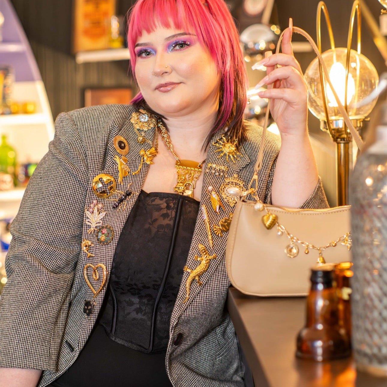 The Right on Top of That Rose Blazer