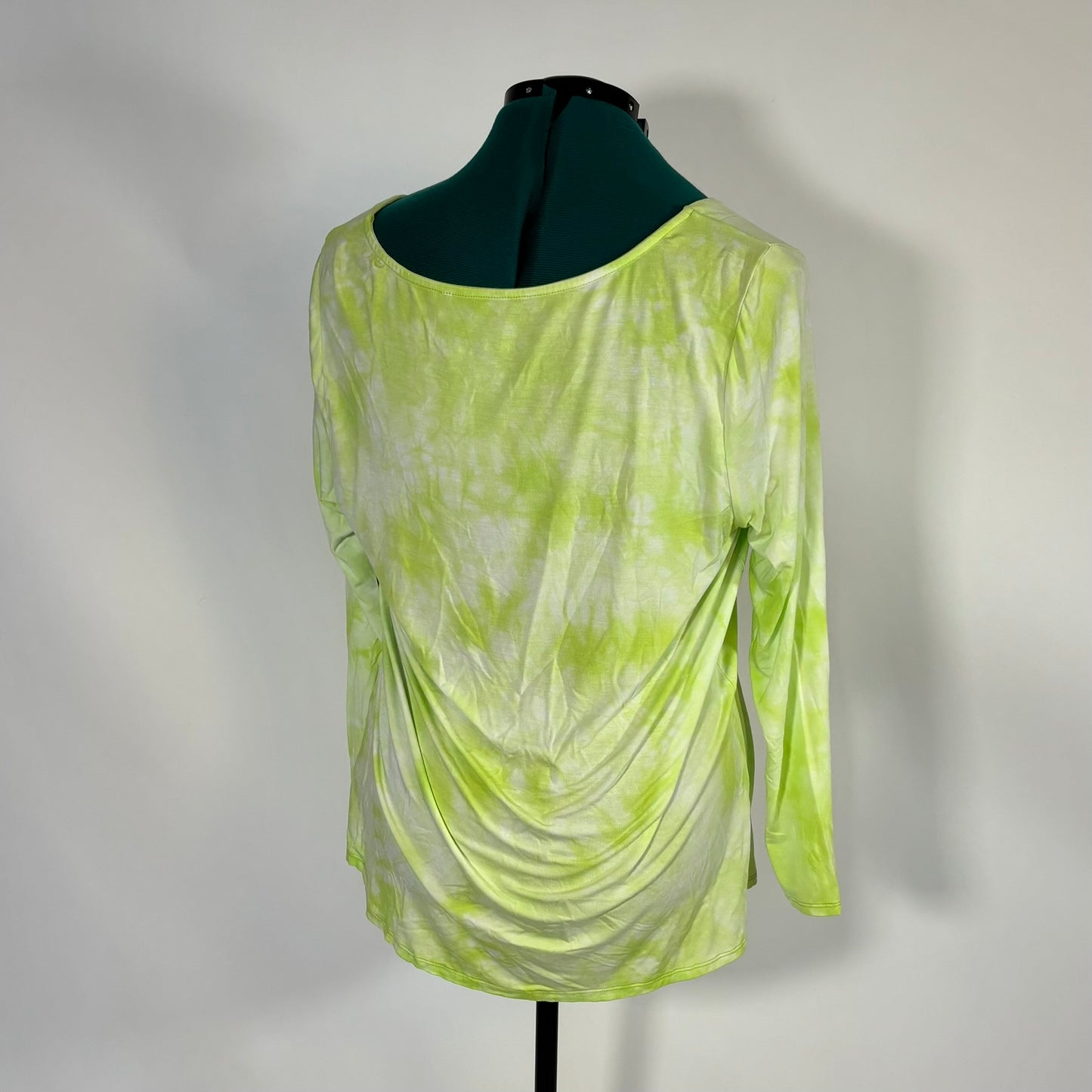 Torrid Love Sick Lime Green Tie Dye Long Sleeve Top