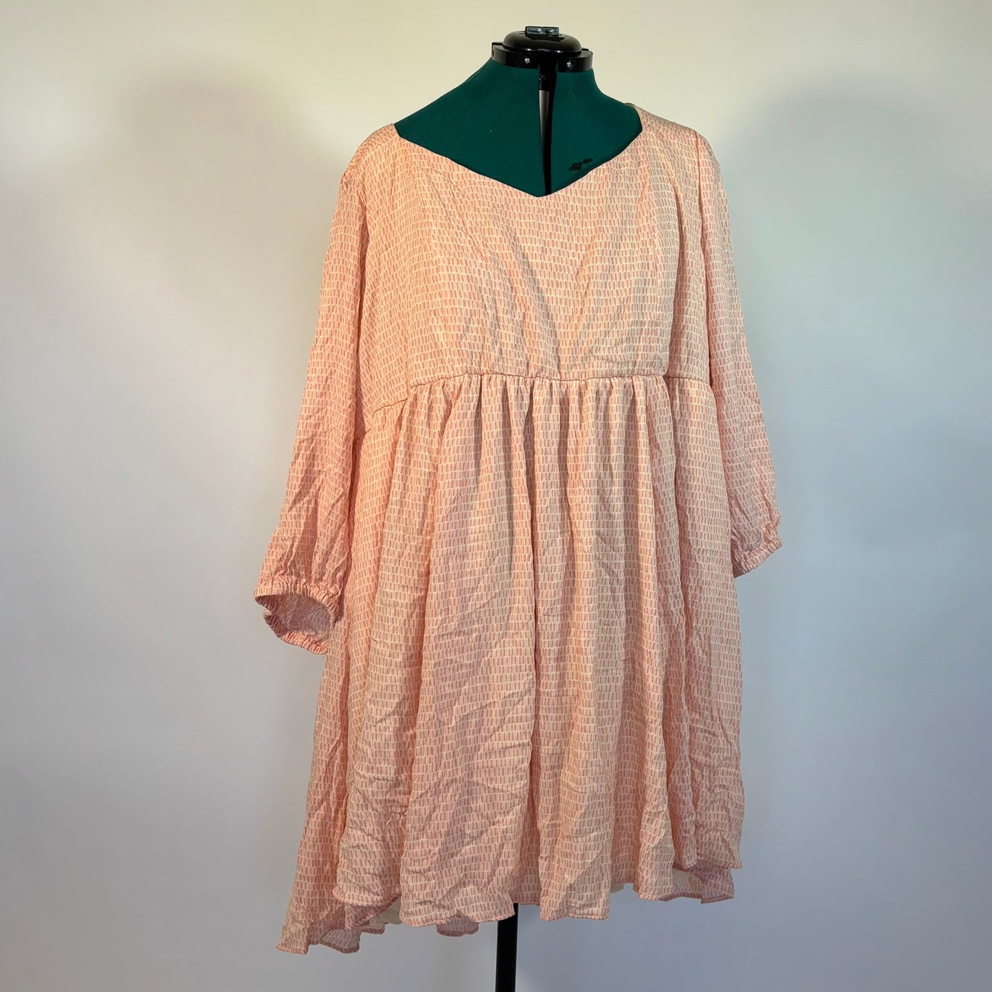 Torrid Pale Orange Rectangle Pattern Mini Dress NWT