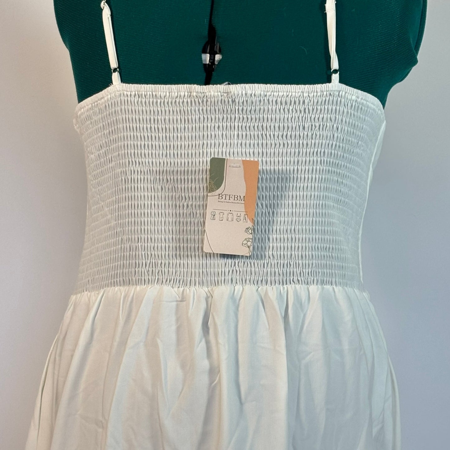 White Maxi Dress with Keyhole Detail NWT