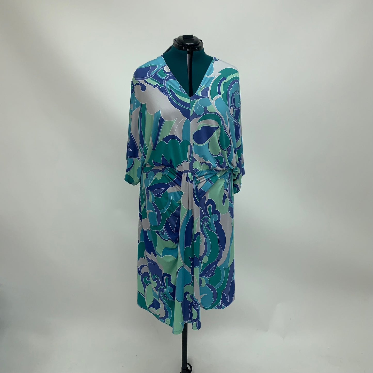 Bright Colored Abstract Print Dress