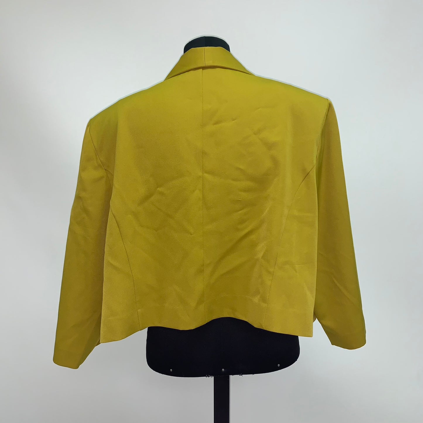 Vintage Chartreuse Cropped Blazer