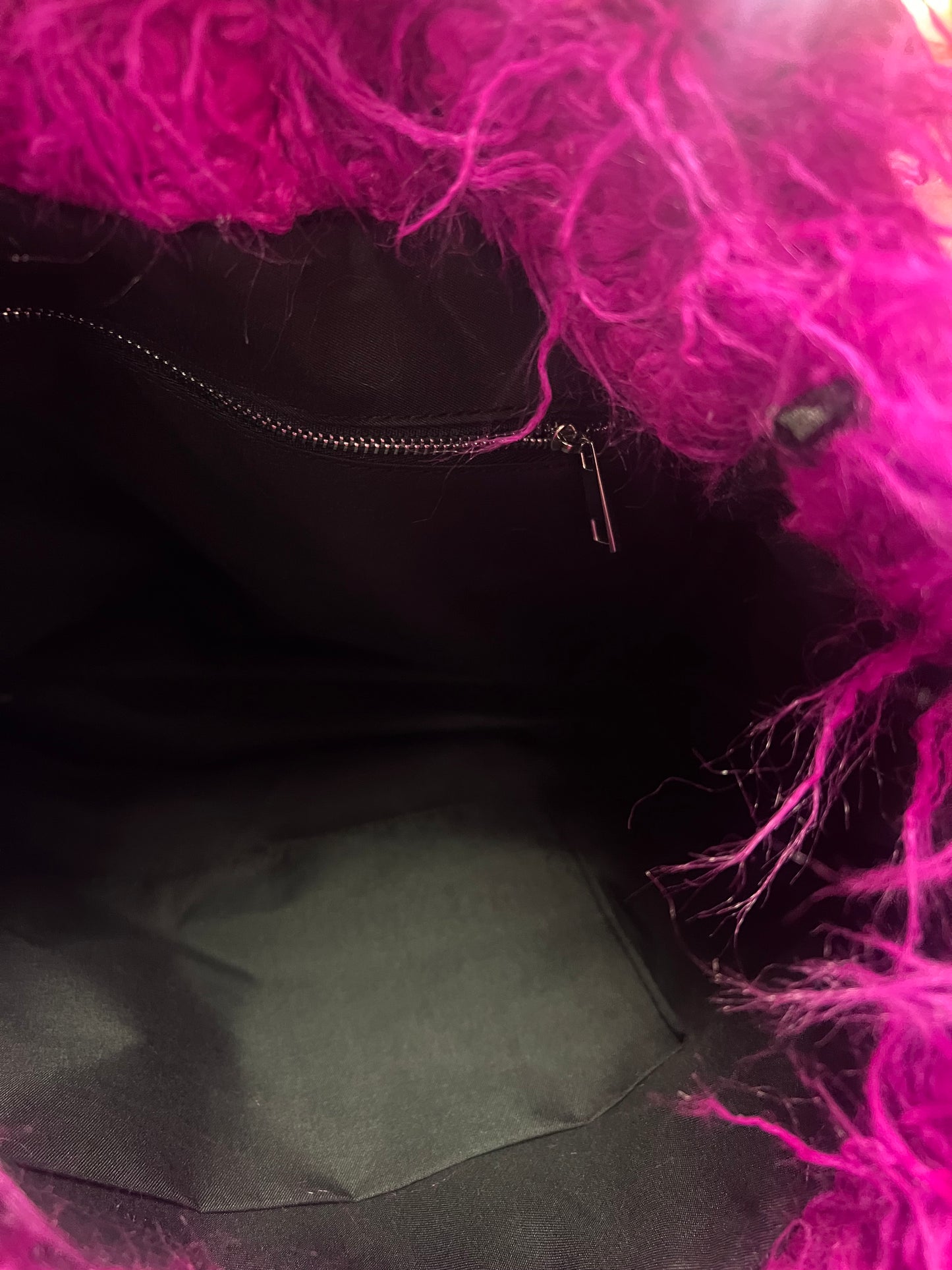 Pink Fuzzy Purse
