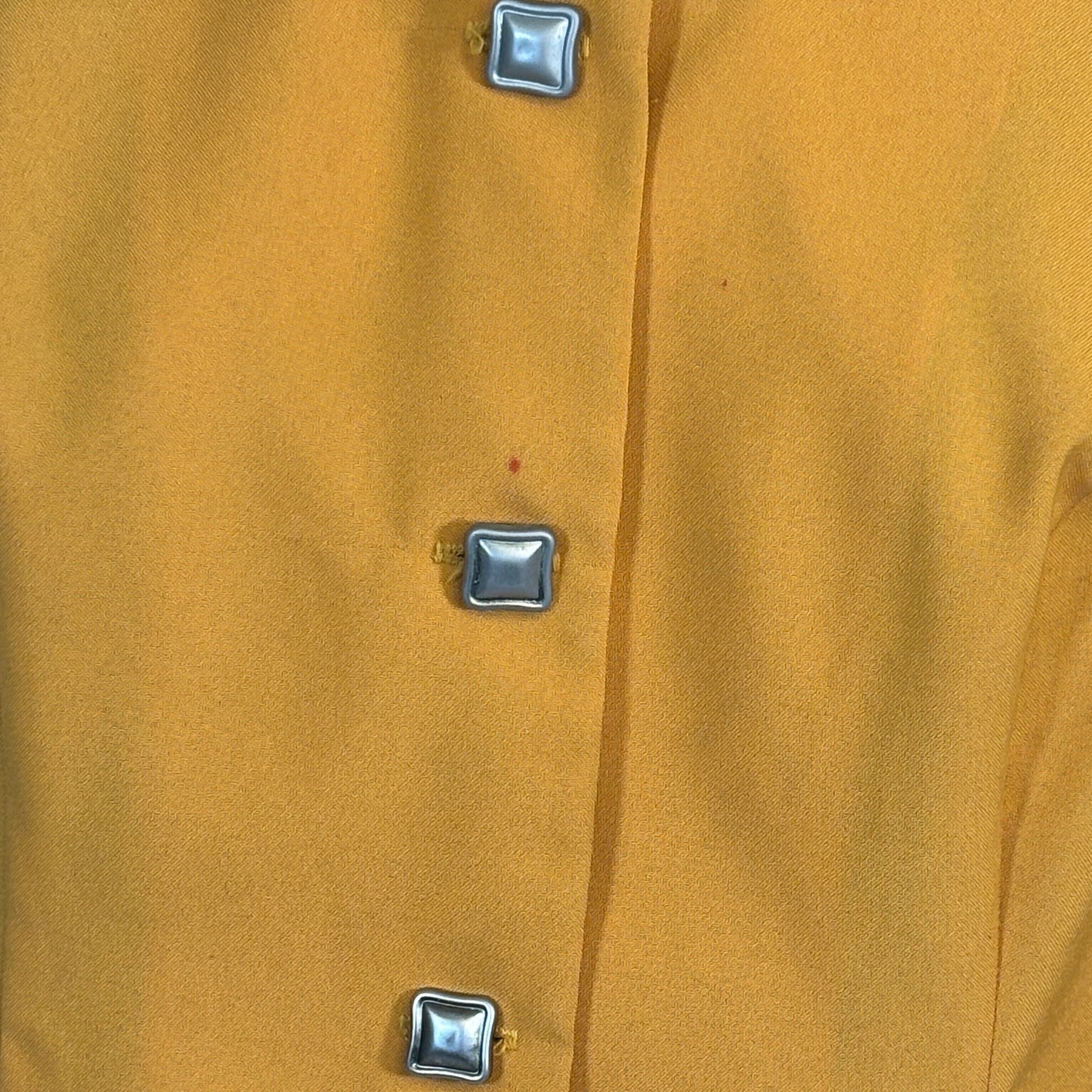 Vintage Mustard Blazer with Keyhole Opening