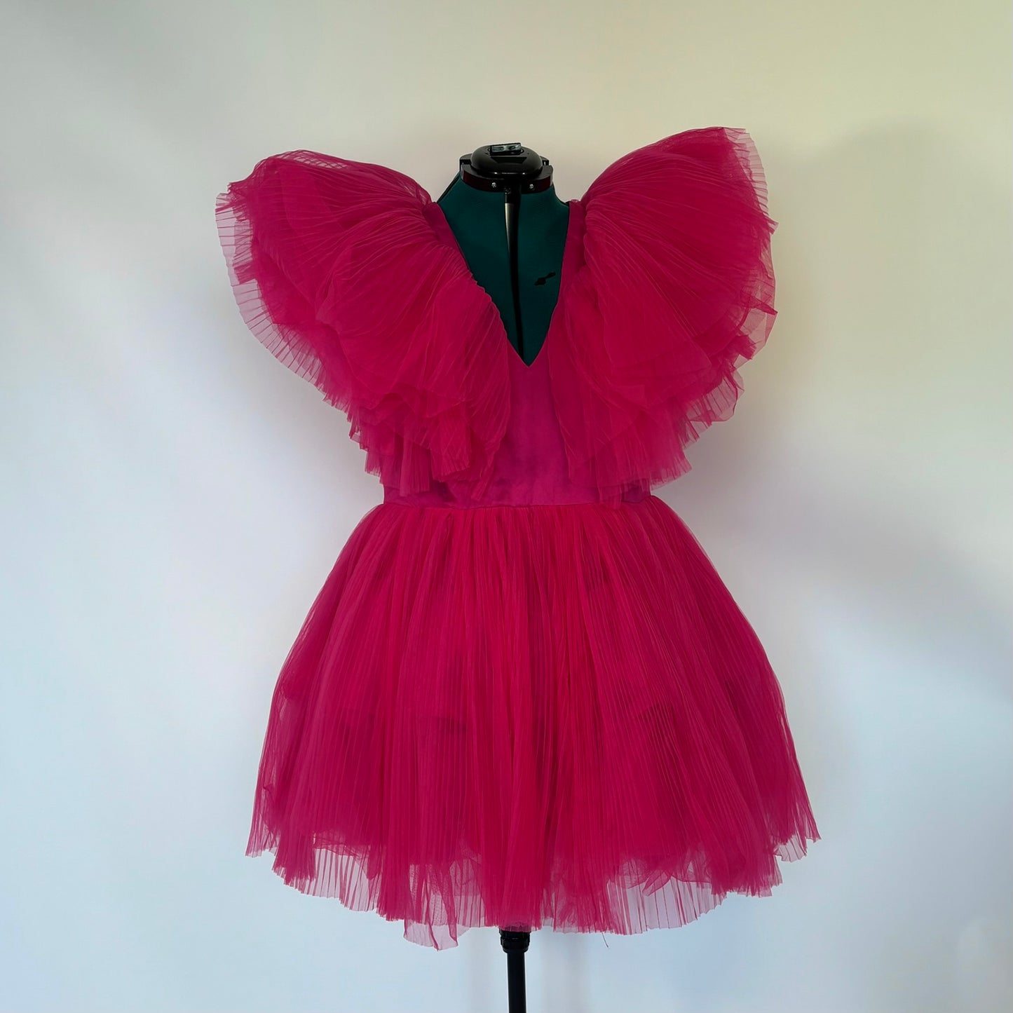 Campy Pink Tulle Mini Dress NWT