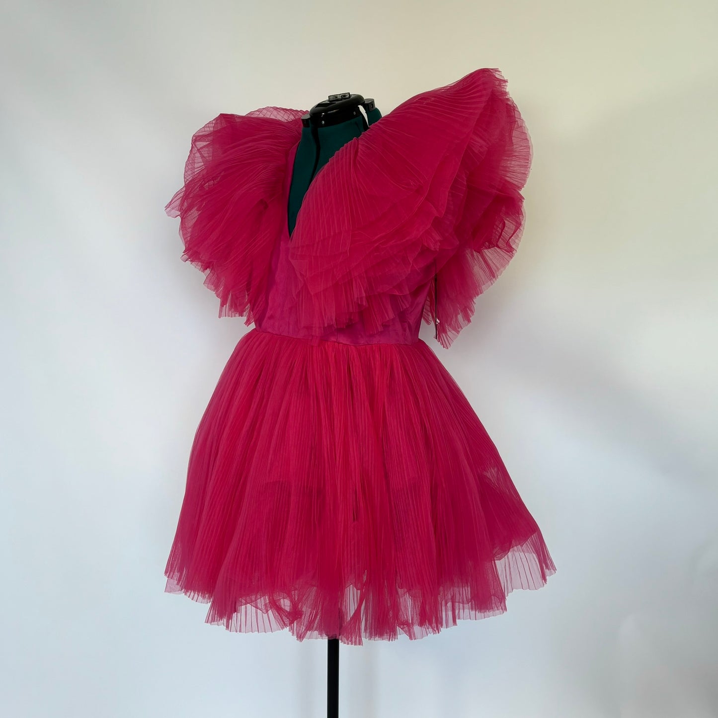 Campy Pink Tulle Mini Dress NWT