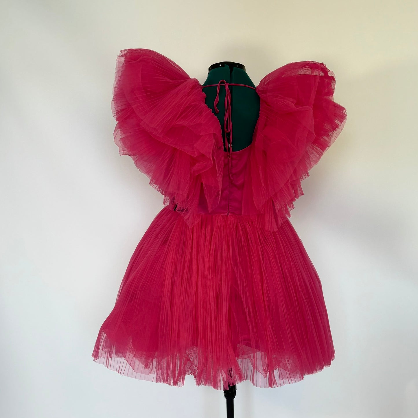 Campy Pink Tulle Mini Dress NWT