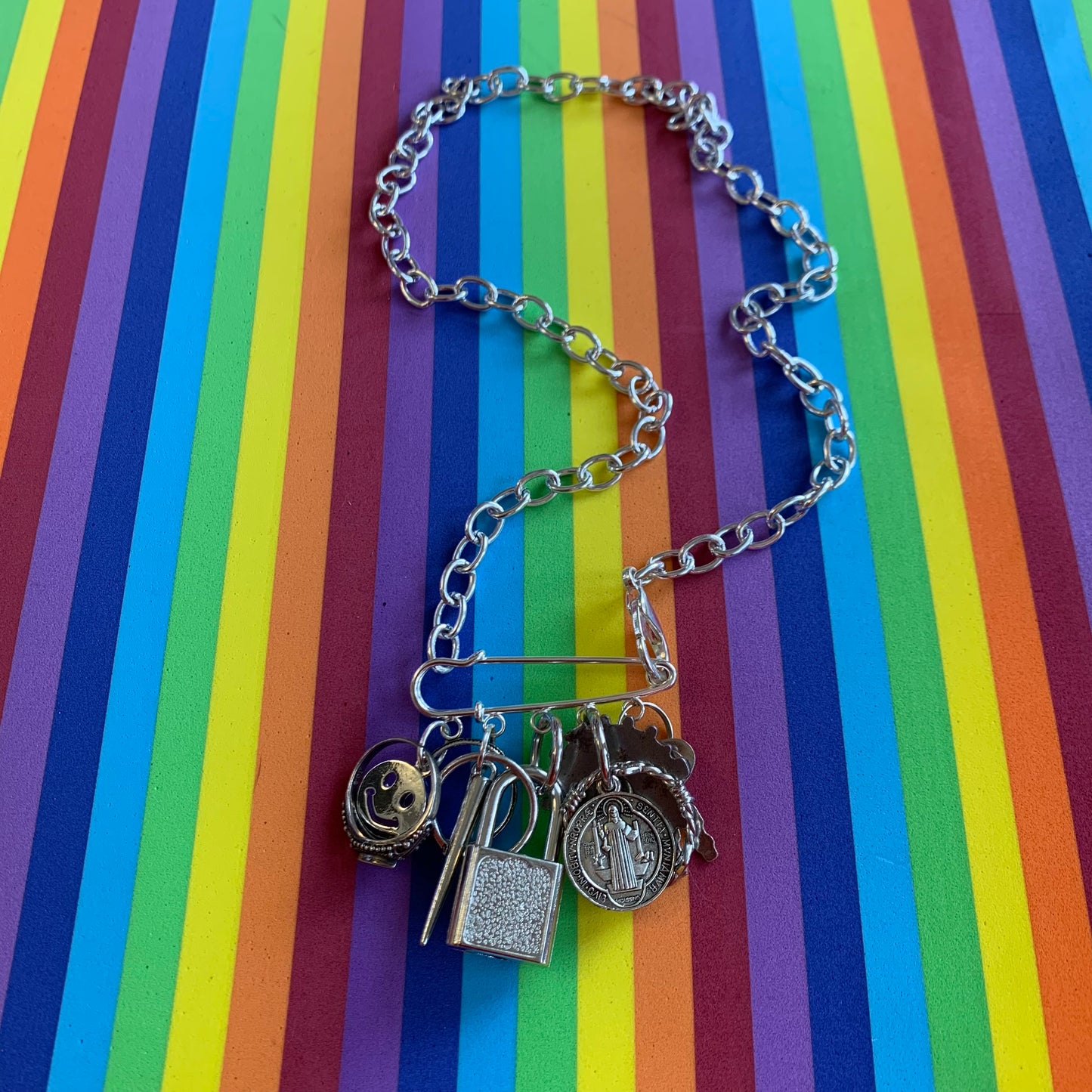 Crow Collector Silver Charm Necklace