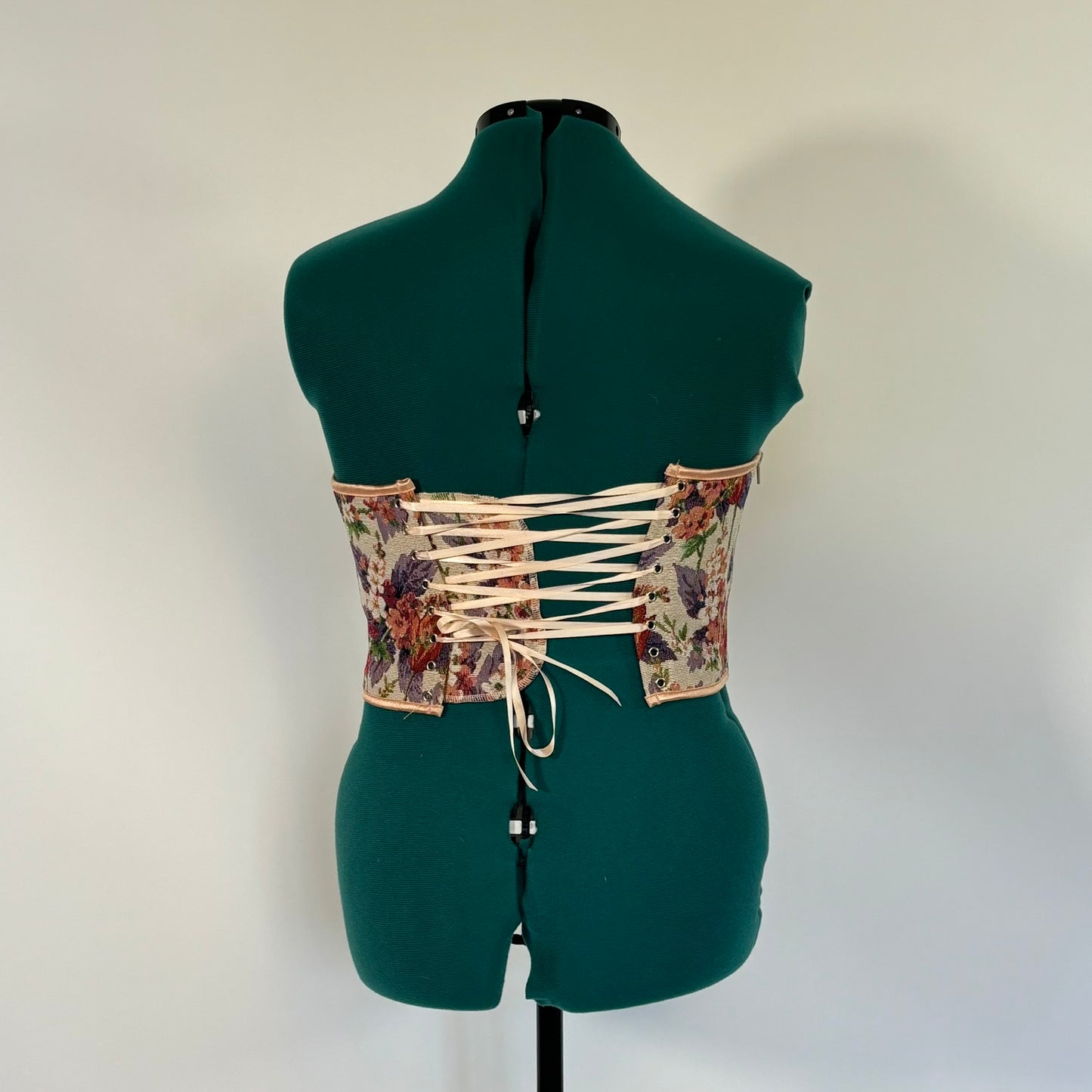 Scarlet Darknesss Floral Tapestry Corset Top