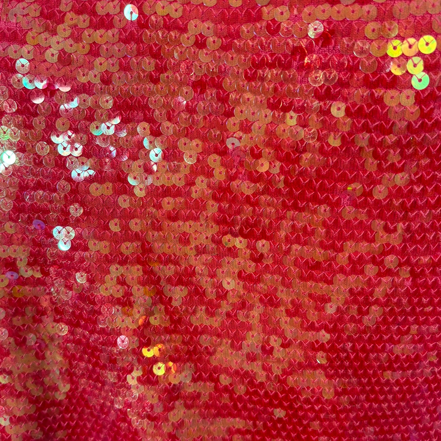 Vintage Hot Pink Sleeveless Knit Sequin Top