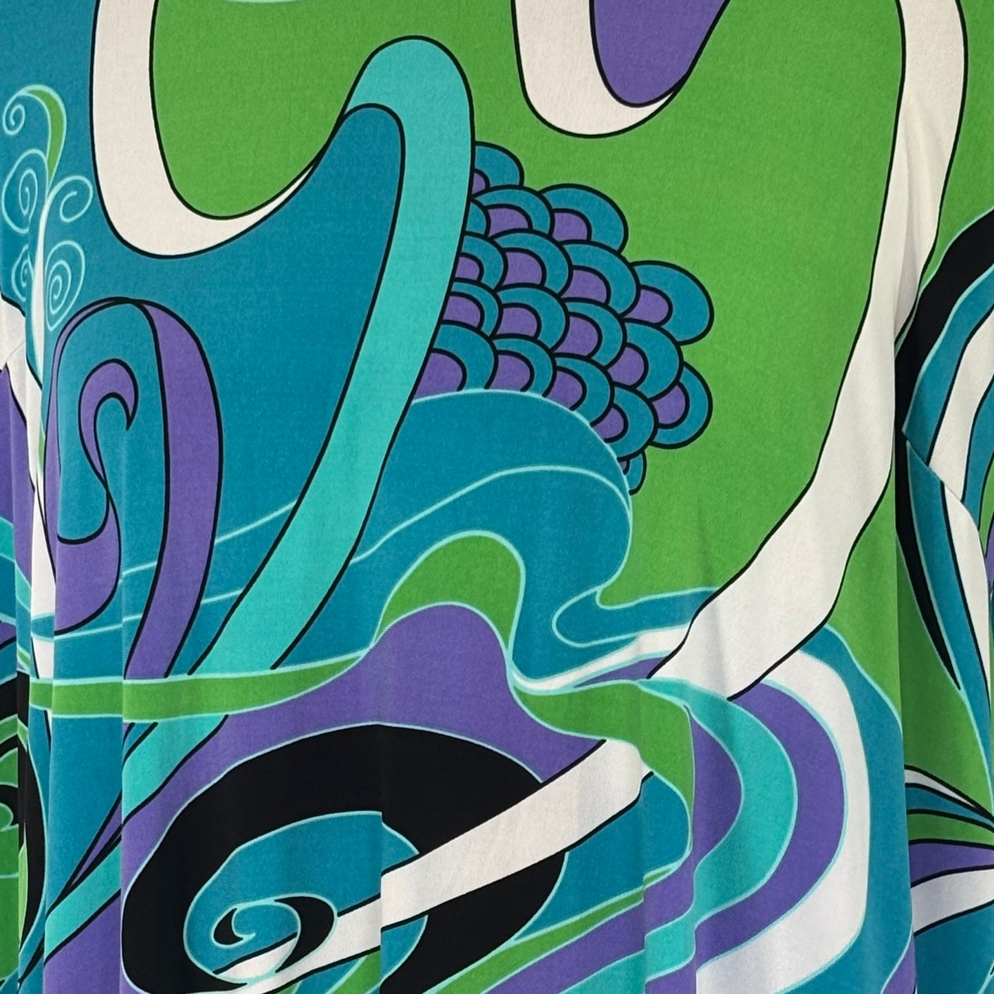 Vintage 70s Print Swing Dress