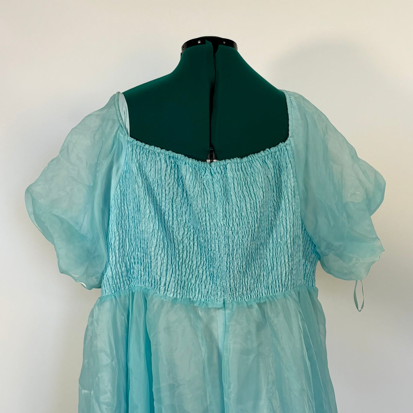 Jessa Kae Collection Blue Puff Sleeve Wendy Dress