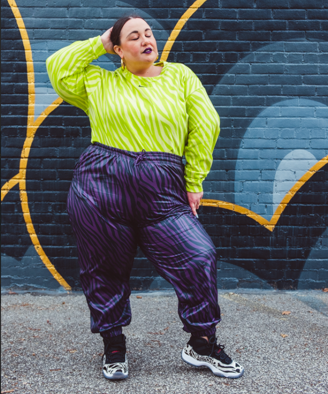 Nike Purple Zebra Print Joggers