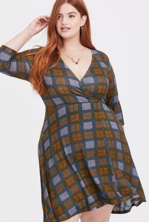 Plaid A-Line Outlander Dress