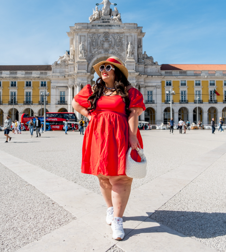 Red Puff Dress