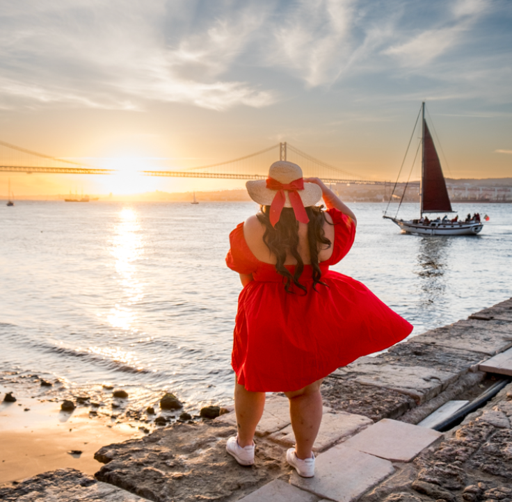 Red Puff Dress