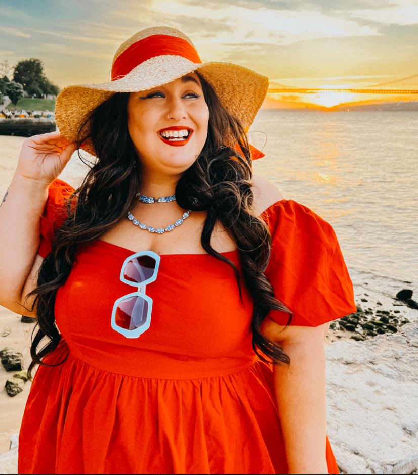 Red Puff Dress