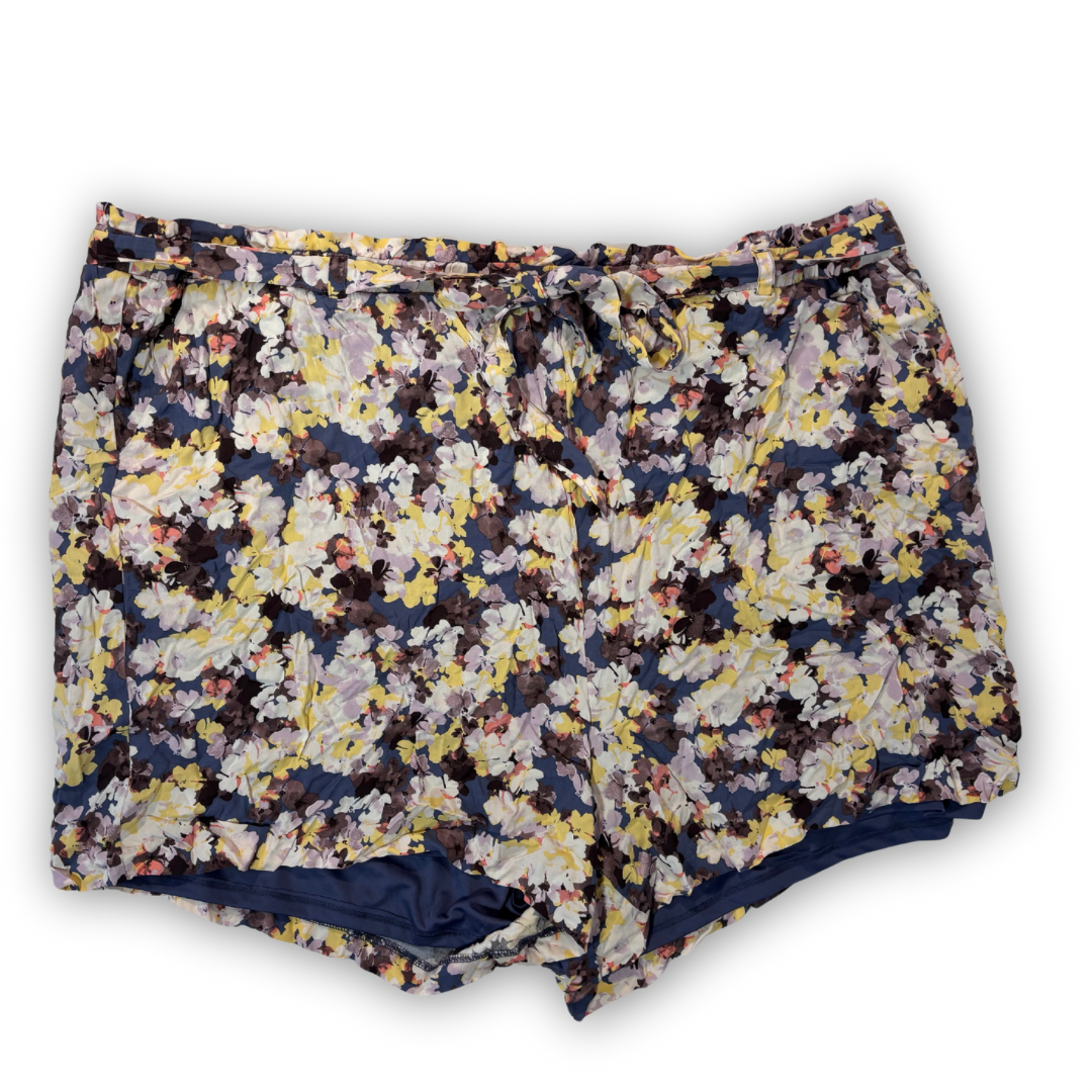 Torrid Abstract Floral Print Pull-On Shorts NWT