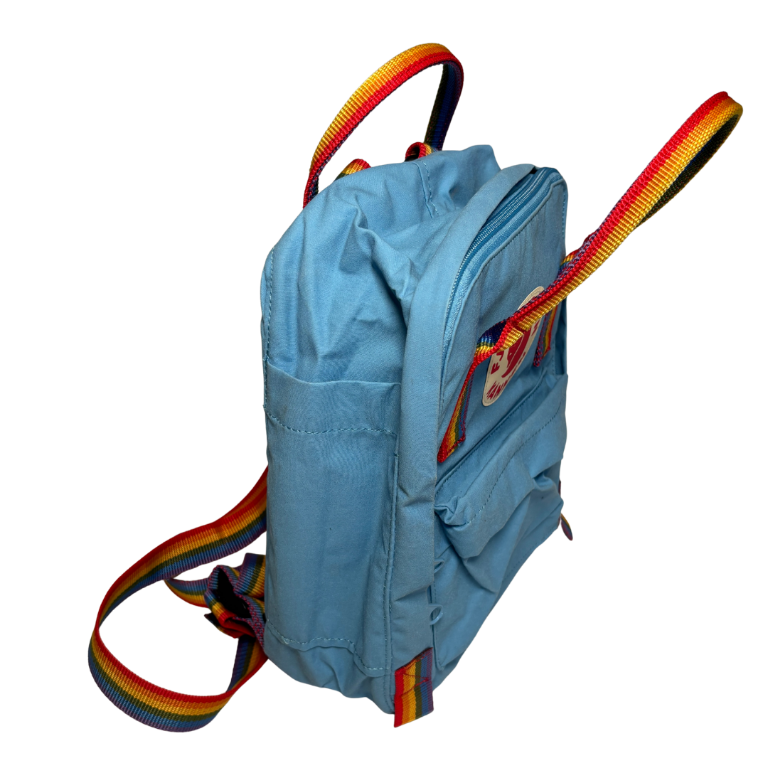 Fjällräven Kånken Blue and Rainbow Mini Backpack