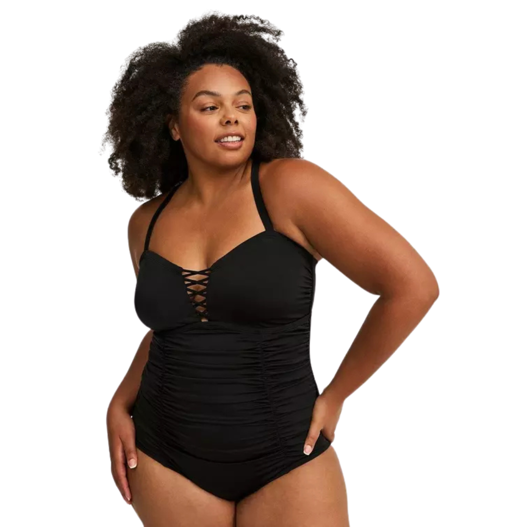 Torrid Ruched One Piece Swimsuit NWT