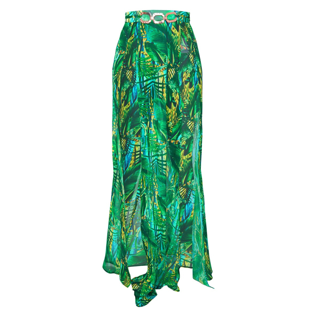Pretty Little Thing Tropical Print Cover-Up Skirt NWT