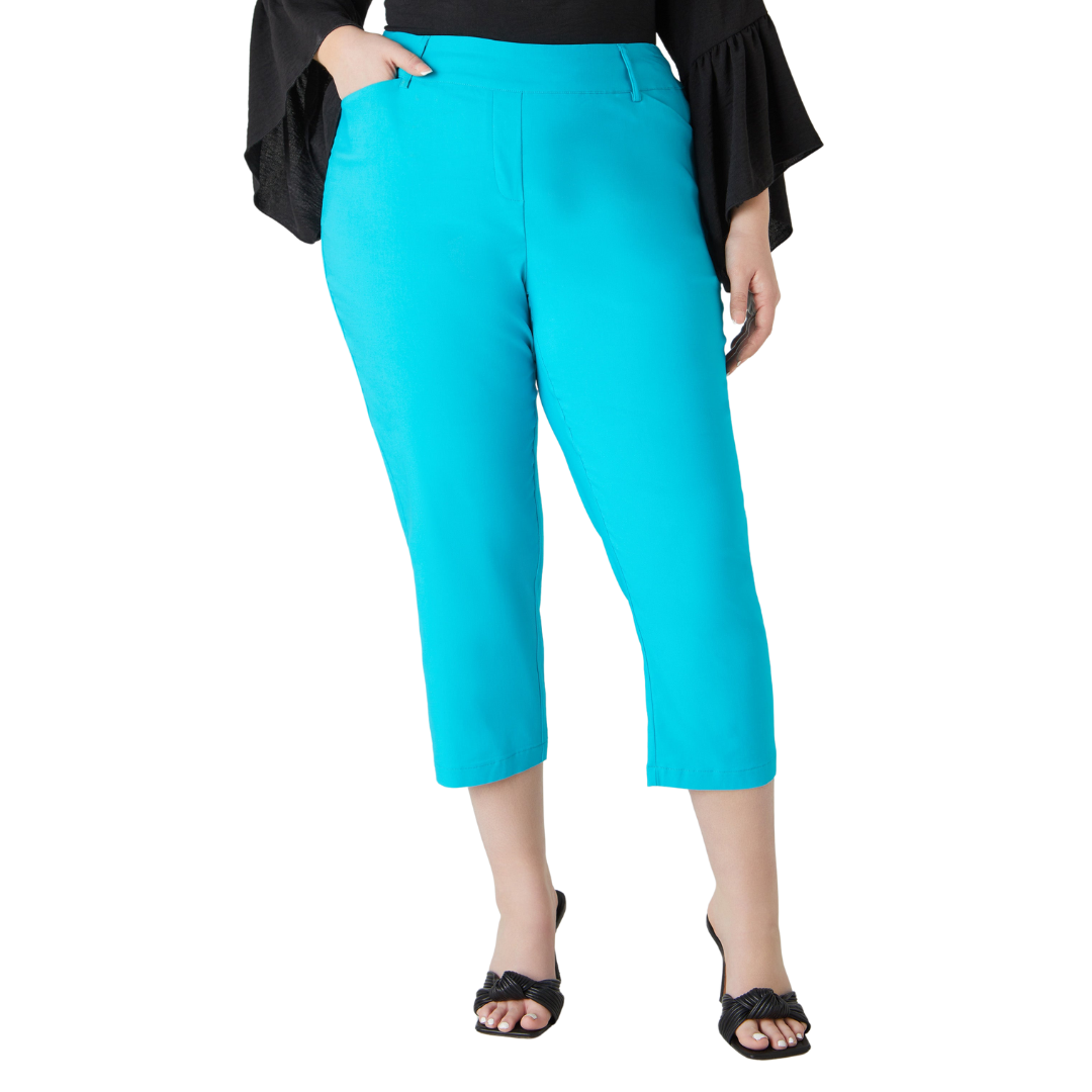 Aqua Blue Pixie Capri Pants NWT