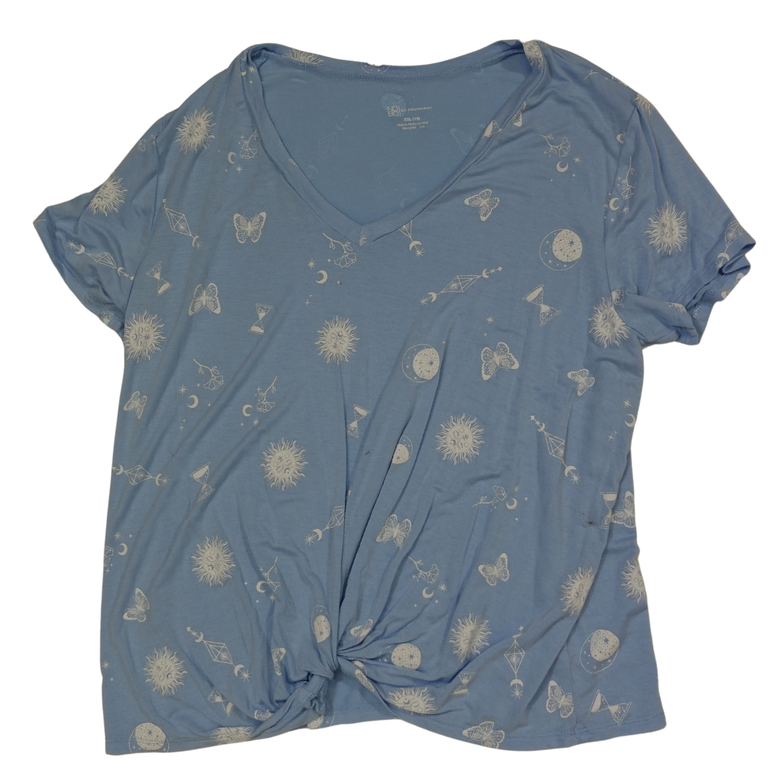 Light Blue Celestial Print Tee