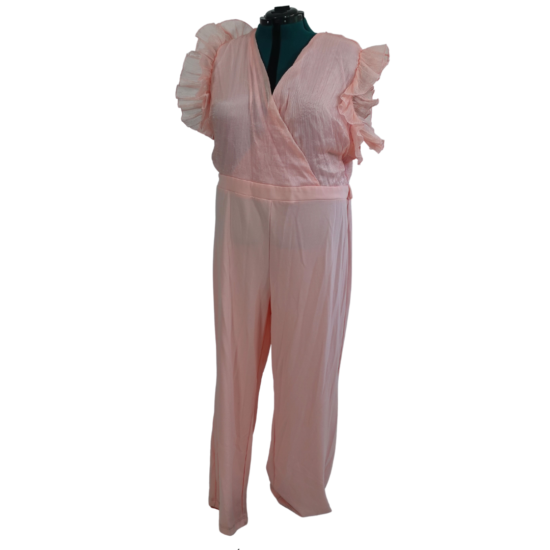 Light Pink Ruffled Jumpsuit NWT