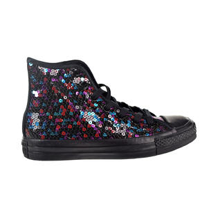Black and Multi Color Sequin Converse (Size 8) NWT