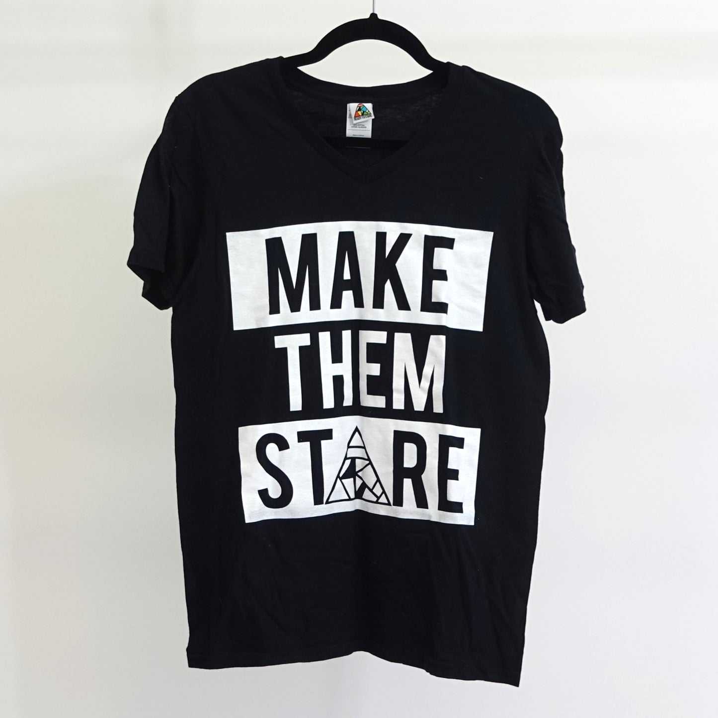 Make Them Stare Logo V-Neck Tee