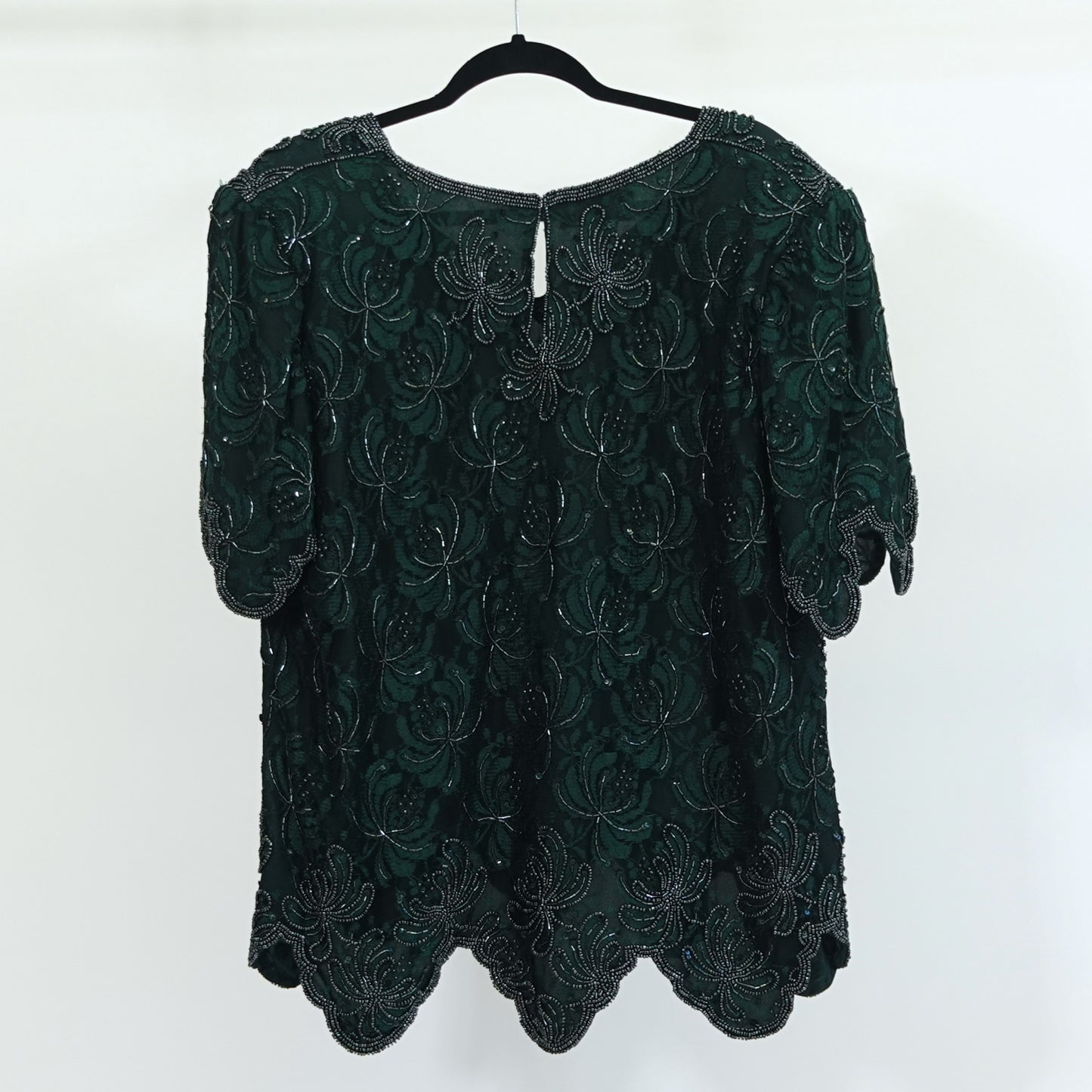 Vintage Green 2-Piece Beaded Set