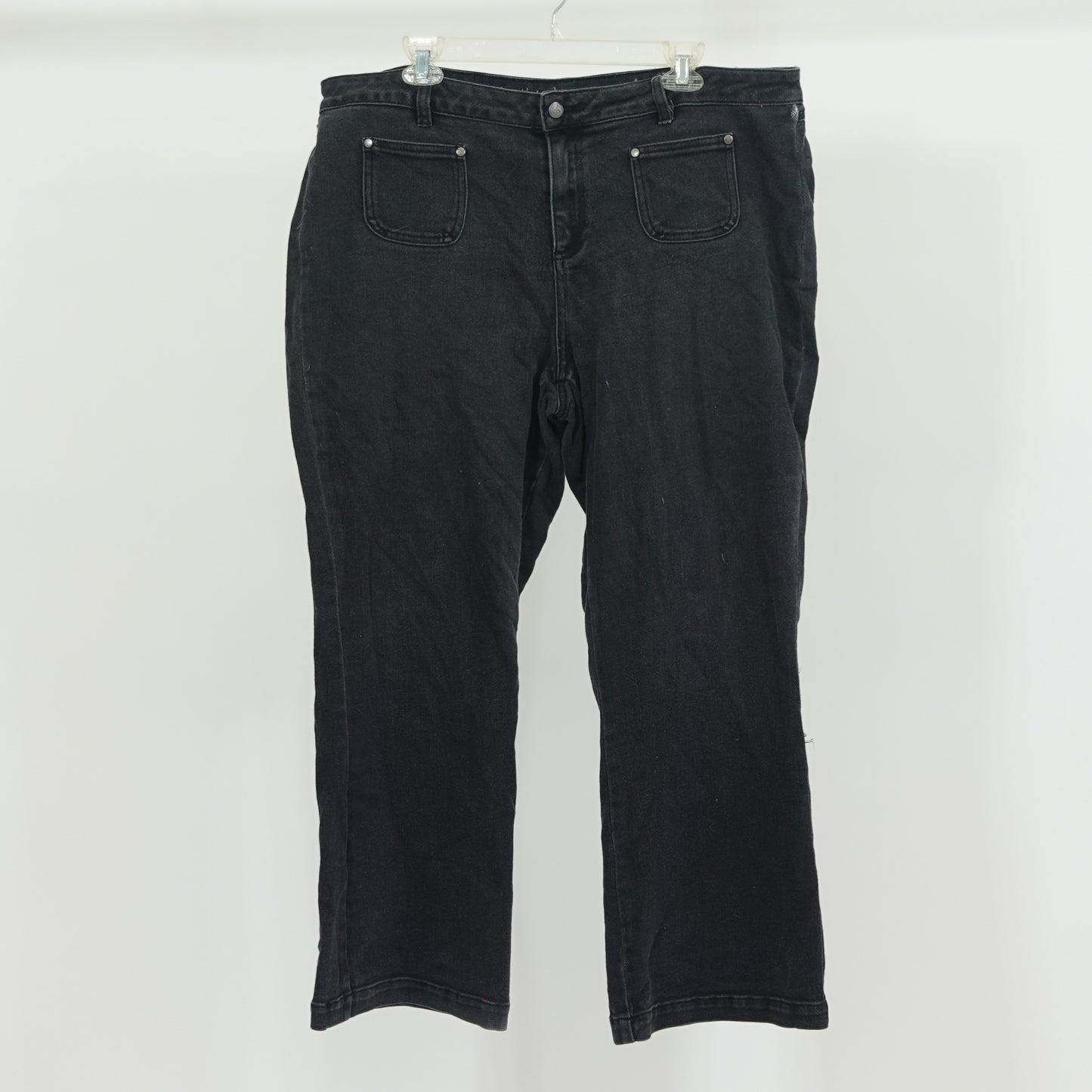 Charcoal Grey Flare Leg Jeans
