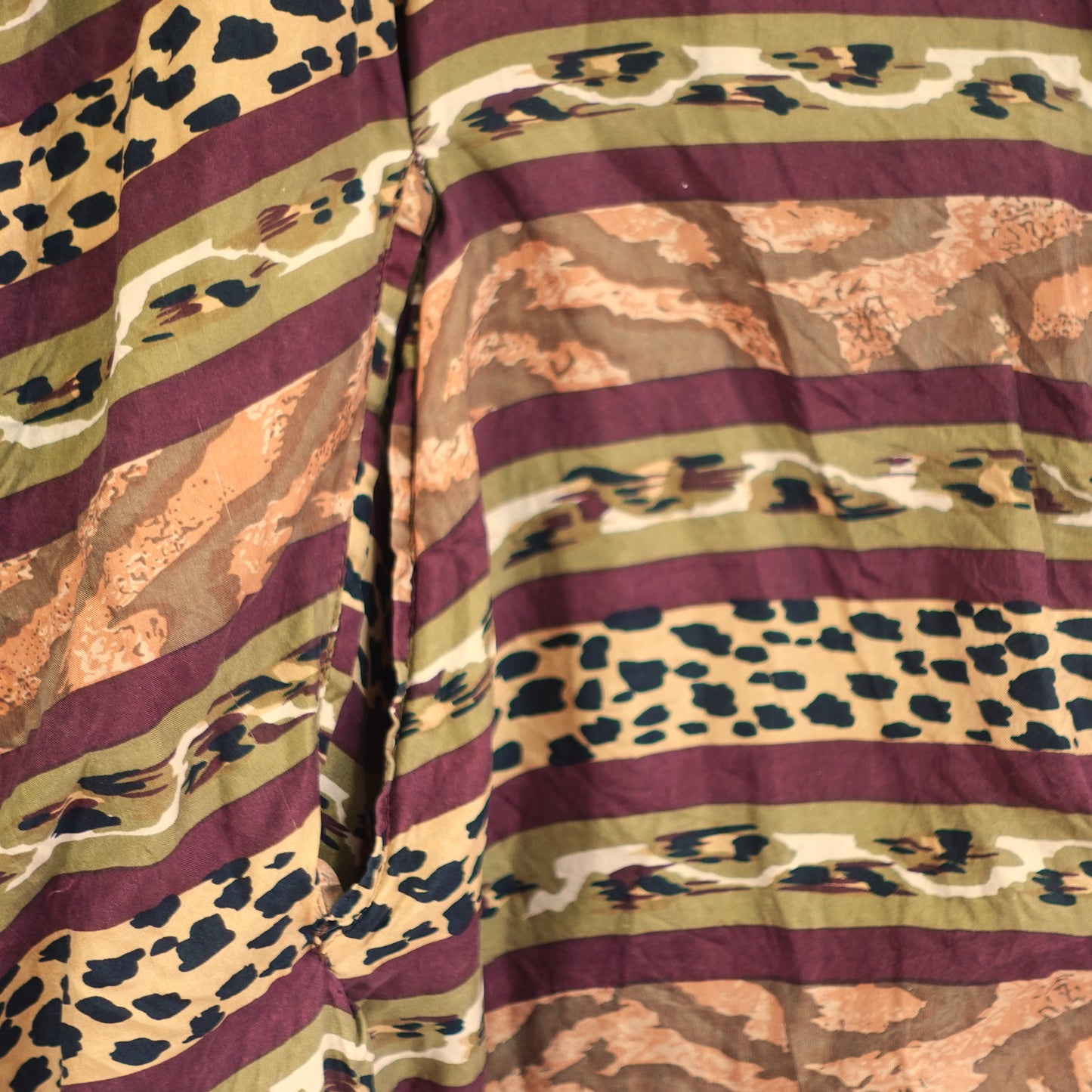 Vintage Silk Animal Print Windbreaker