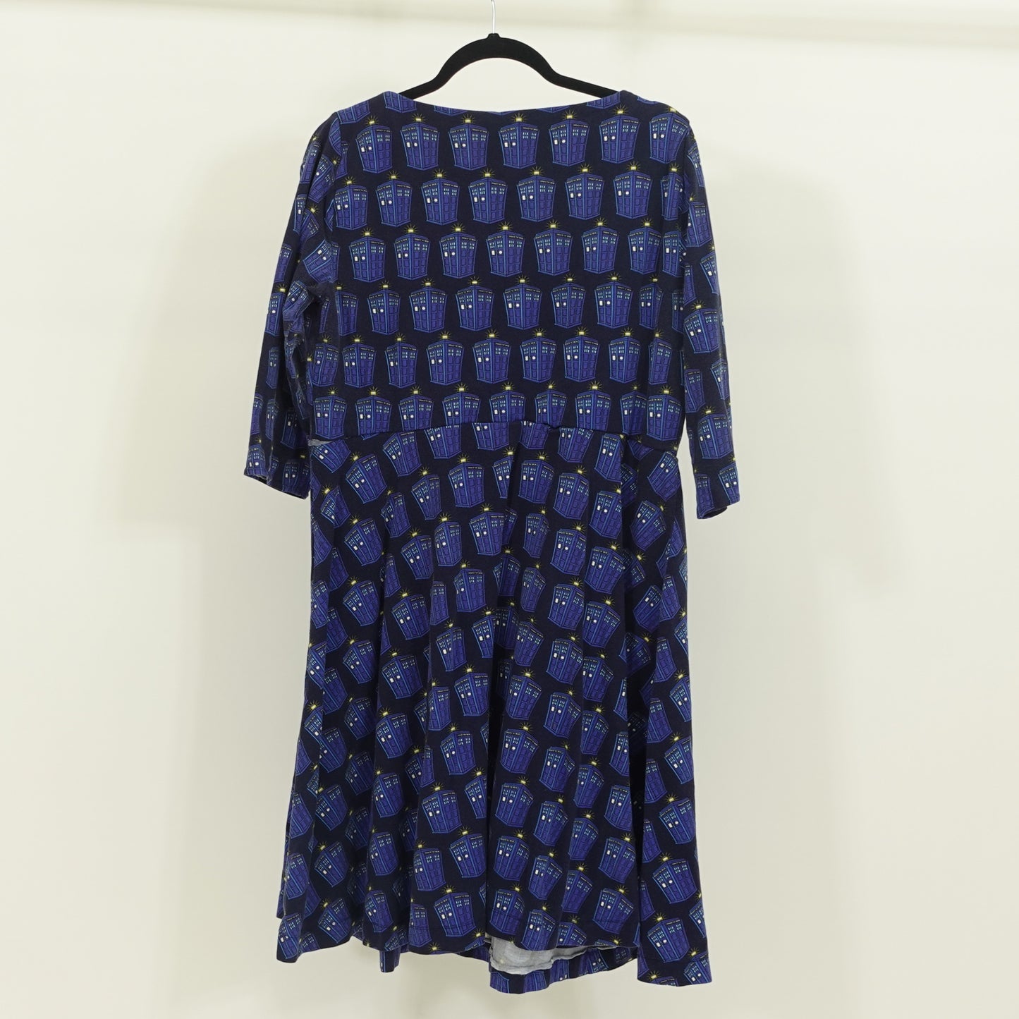 Doctor Who V Neck Fit and Flare Handmade Dress (See Measurements)