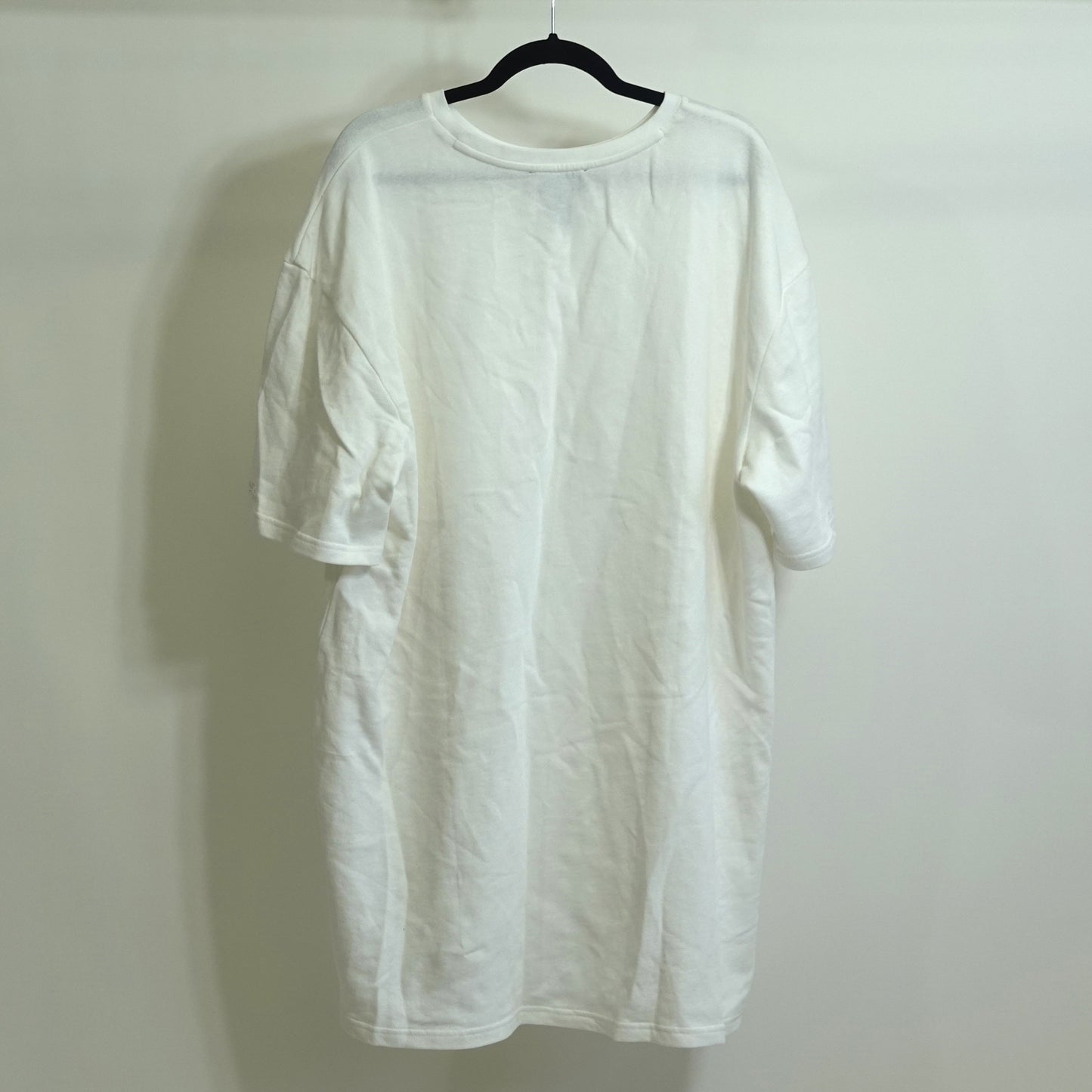 White/ Rainbow "Human Nation" T Shirt Dress