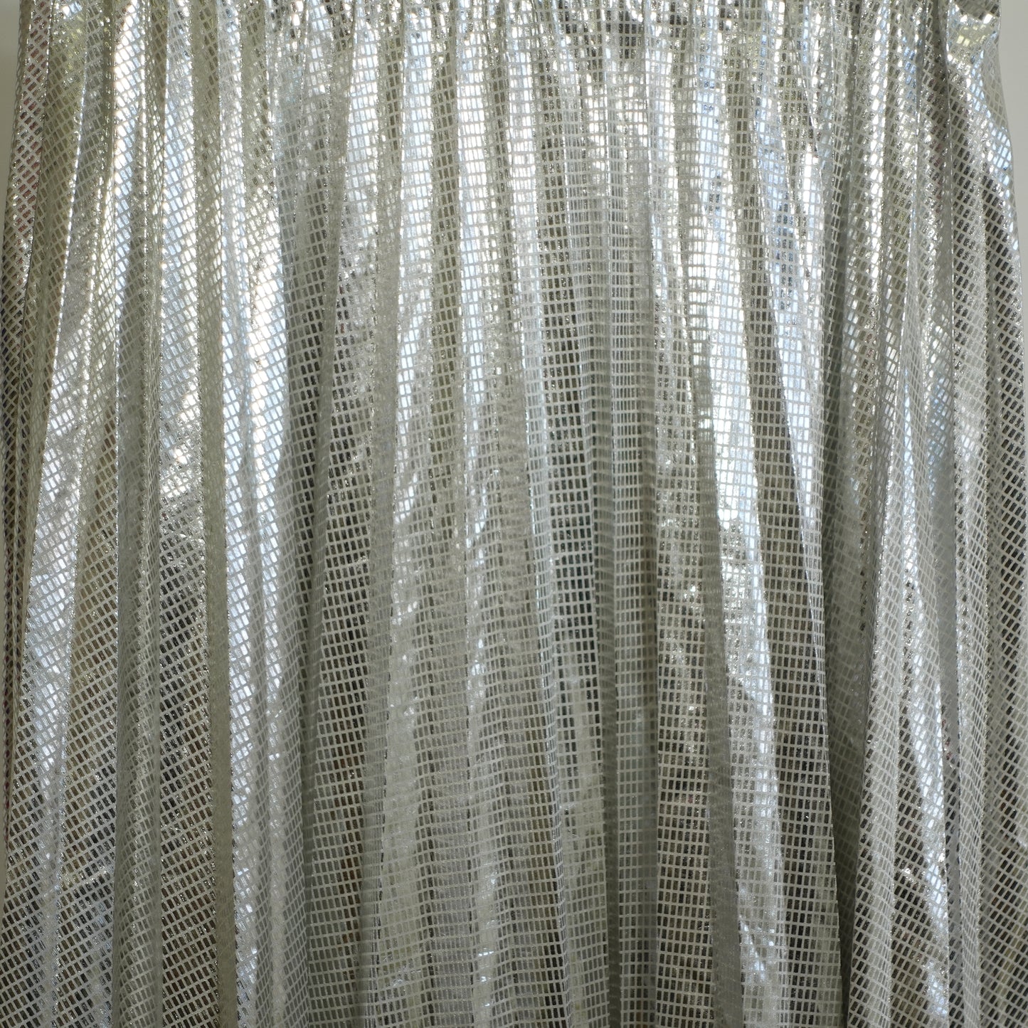 Pleated Disco Midi Skirt
