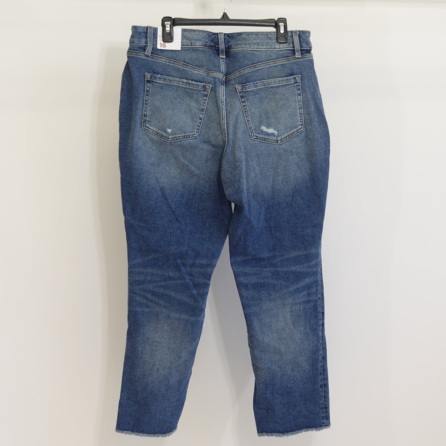 Straight Leg Medium Wash Destructed Jeans NWT