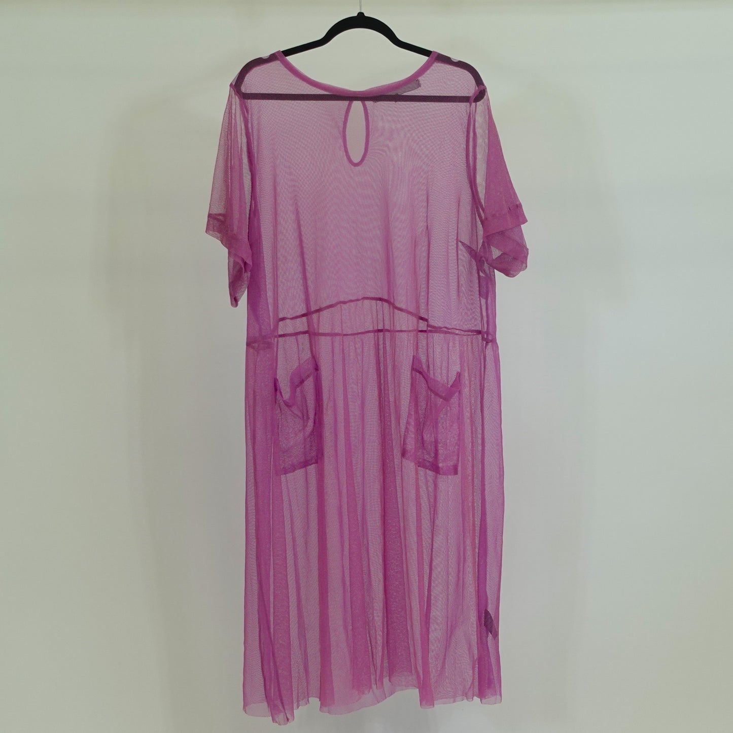 Premme Shimmery Orchid Purple Mesh Dress