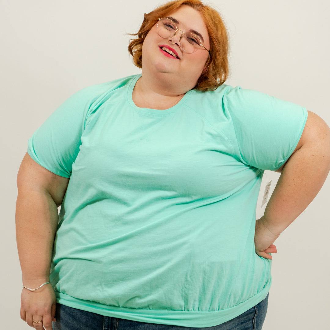 Seafoam Green Short Sleeve Top
