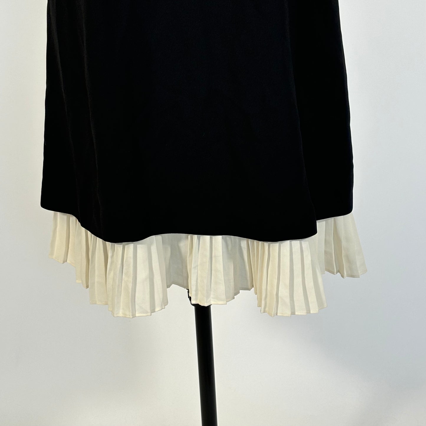 Nanette Lepore Black and White Lace Collar Dress