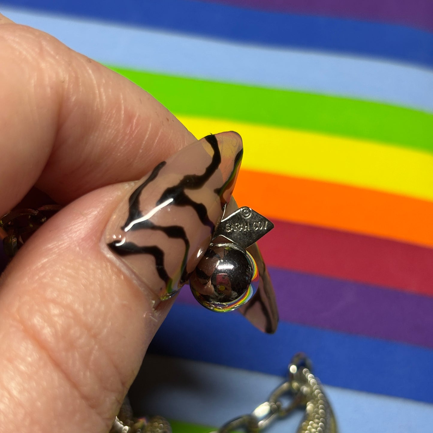 Vintage Signed Sarah Coventry Silver Necklace