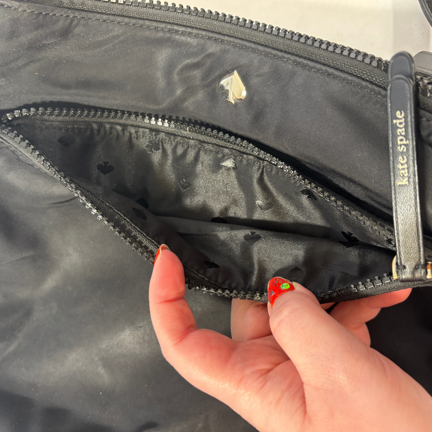 Kate Spade Black Nylon Crossbody Bag