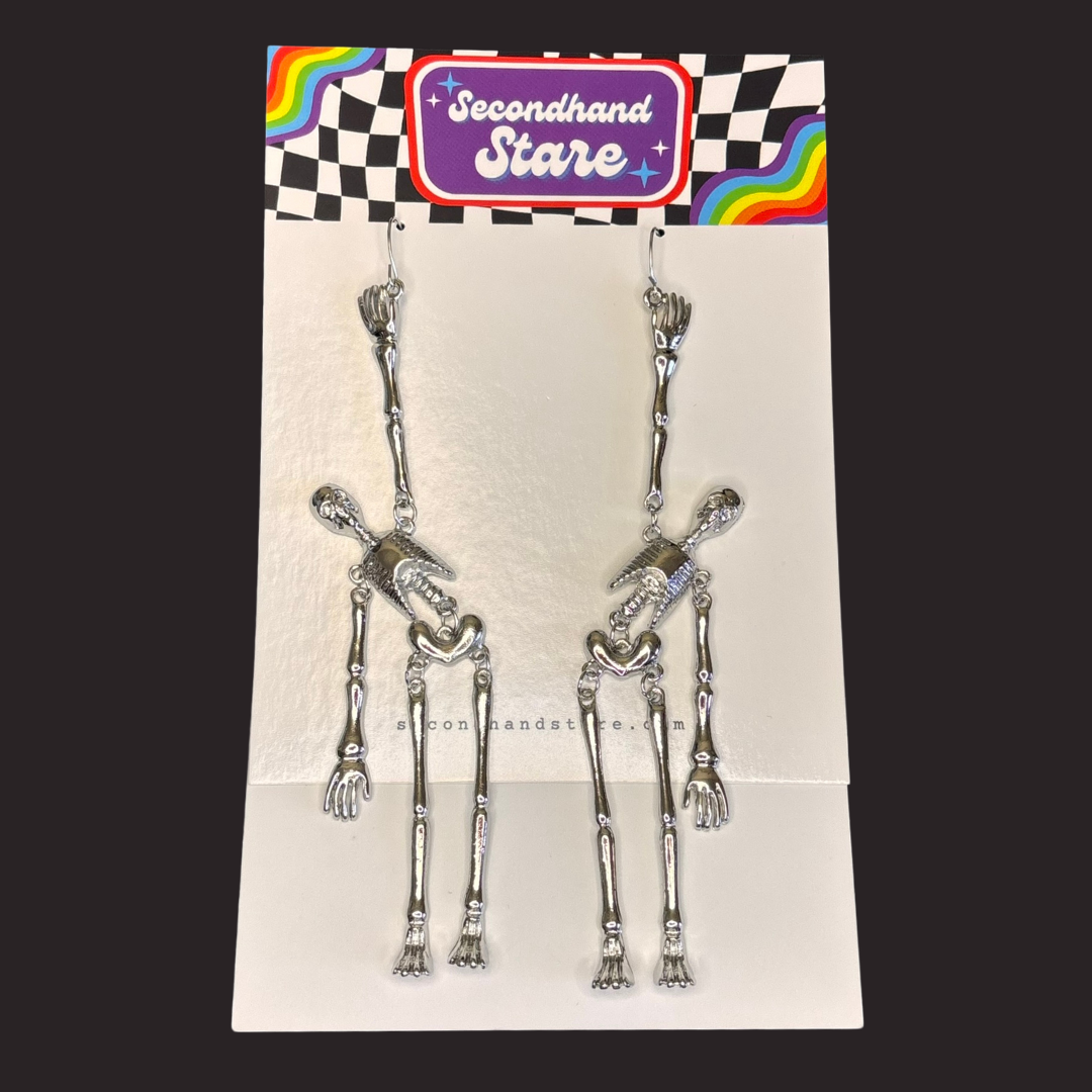 Dangling Skeleton Earrings (Multiple Colors Available)