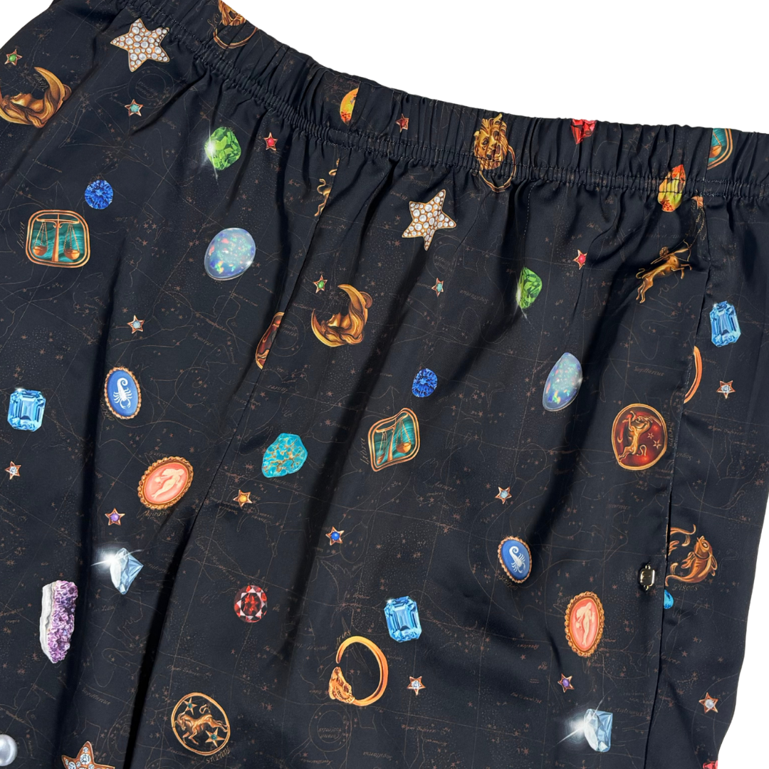 Fabletics Zodiac and Gemstone Print Cropped Pajama Pants