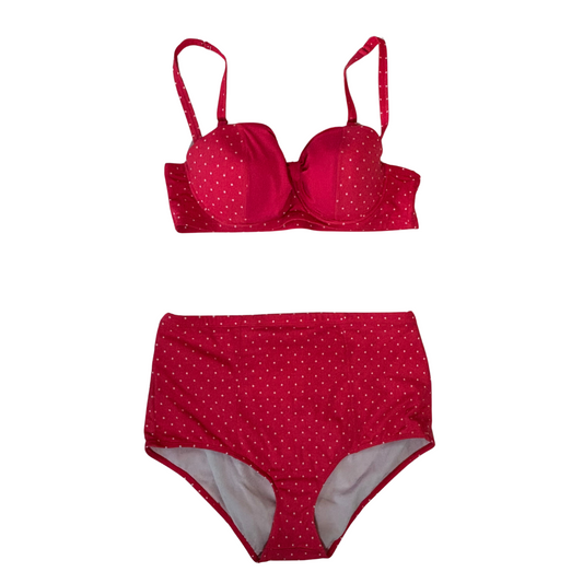 Torrid Coral Polka Dot Bikini