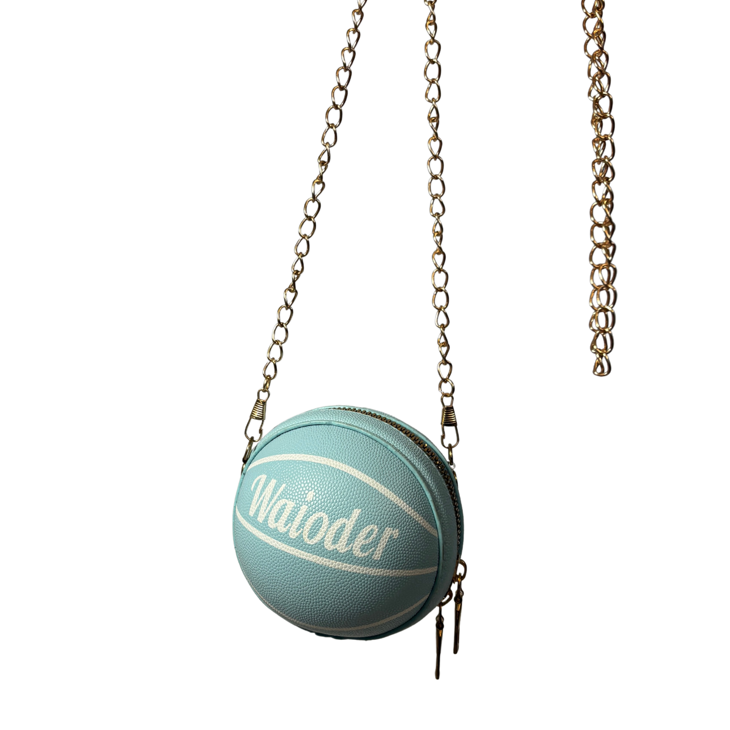 Baby Blue Mini Basketball Purse
