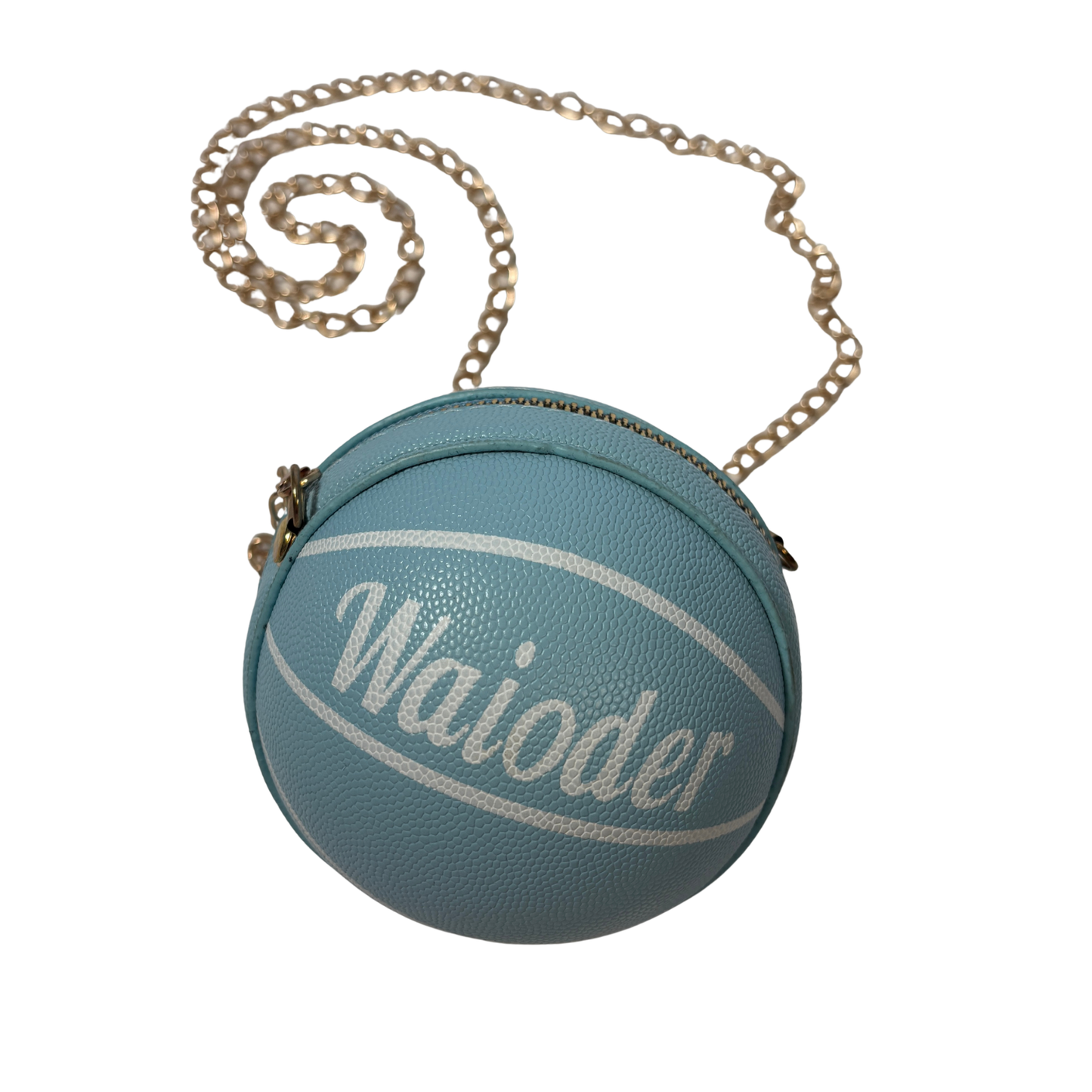 Baby Blue Mini Basketball Purse
